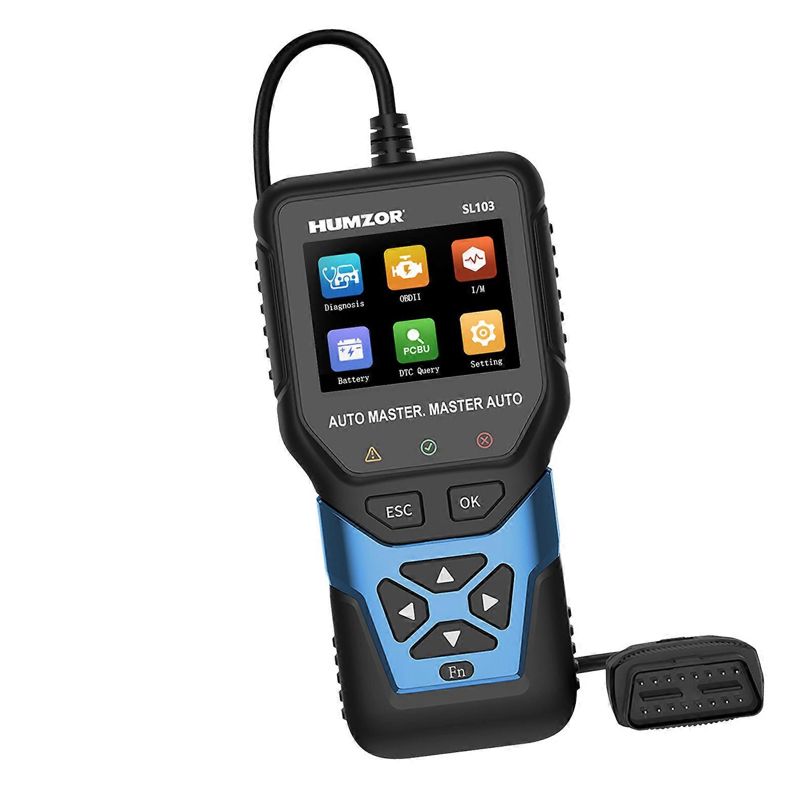 Automotive Fault Code Reader Analysis Diagnostic Scanner Comprehensive Diagnostics 100+ Data Stream Portable ABS Design Multicolor