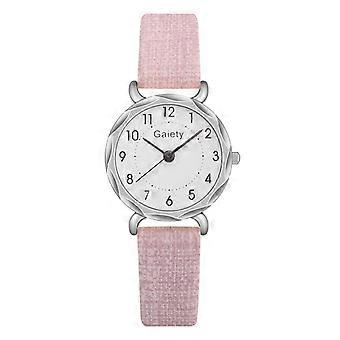 EQWLJWE Galety Elegant Minimalistisk Mode Med Rem Skive Dame Quartz Ur Gaveur Dameure Ferieudsalg