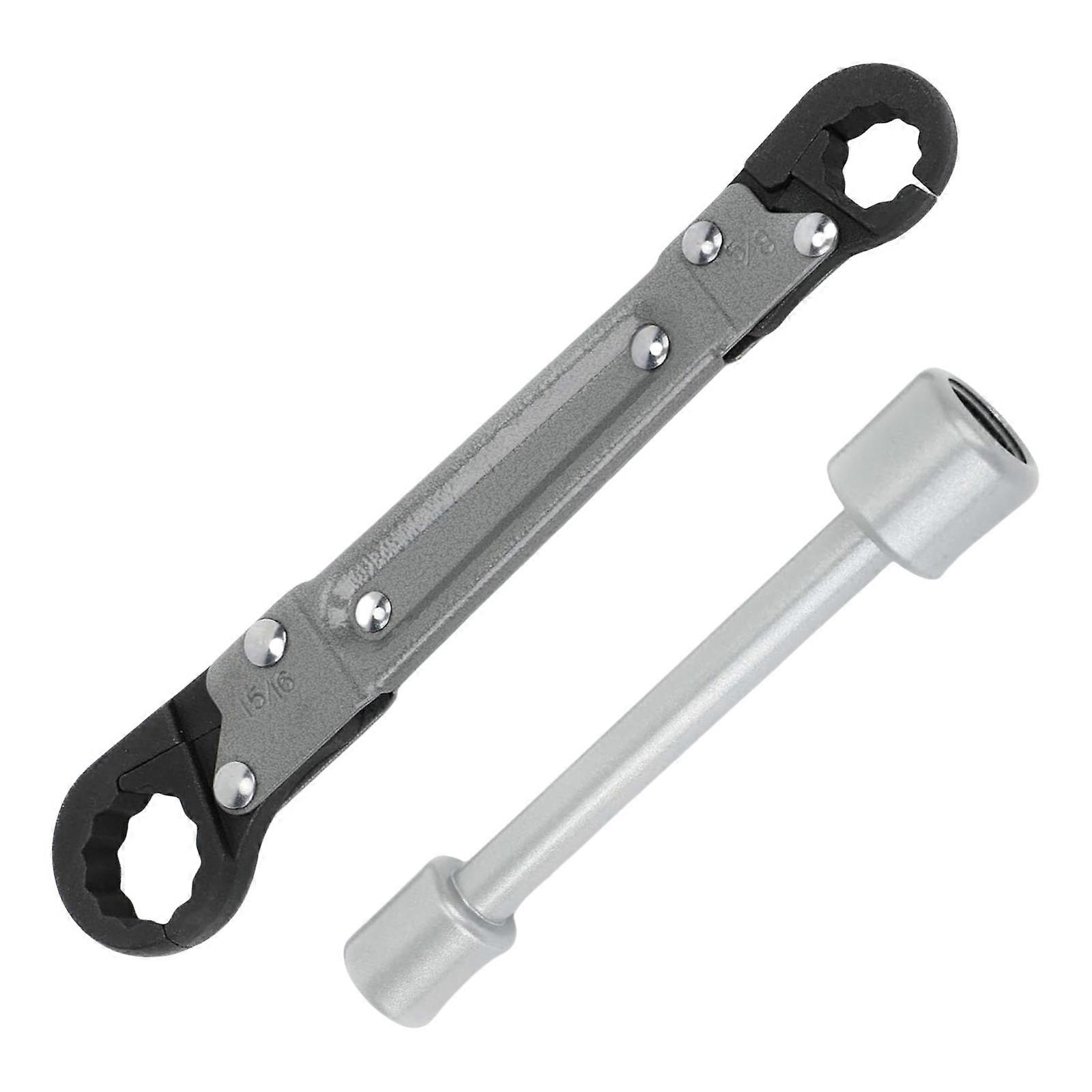 Plumbing Tool Angle Stop Wrench Kit Professional Plumber Wrench Tool for Installing Compression Angle Stop Removing Multicolor