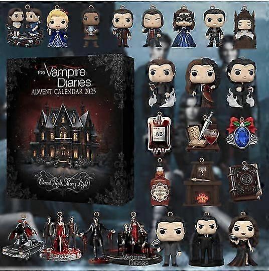 The Vampire Diaries Advent Calendar Countdown Blind Box Christmas Tree Decoration Acrylic Pendant