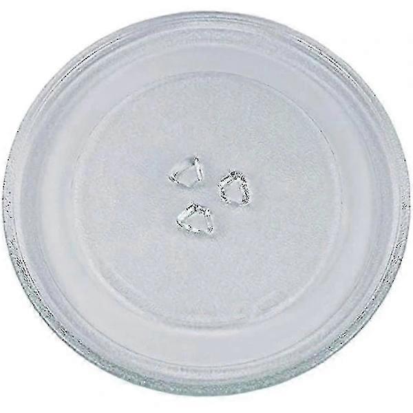 Universal Microwave Glass Platter Plate with 3 Brackets, 245 mm