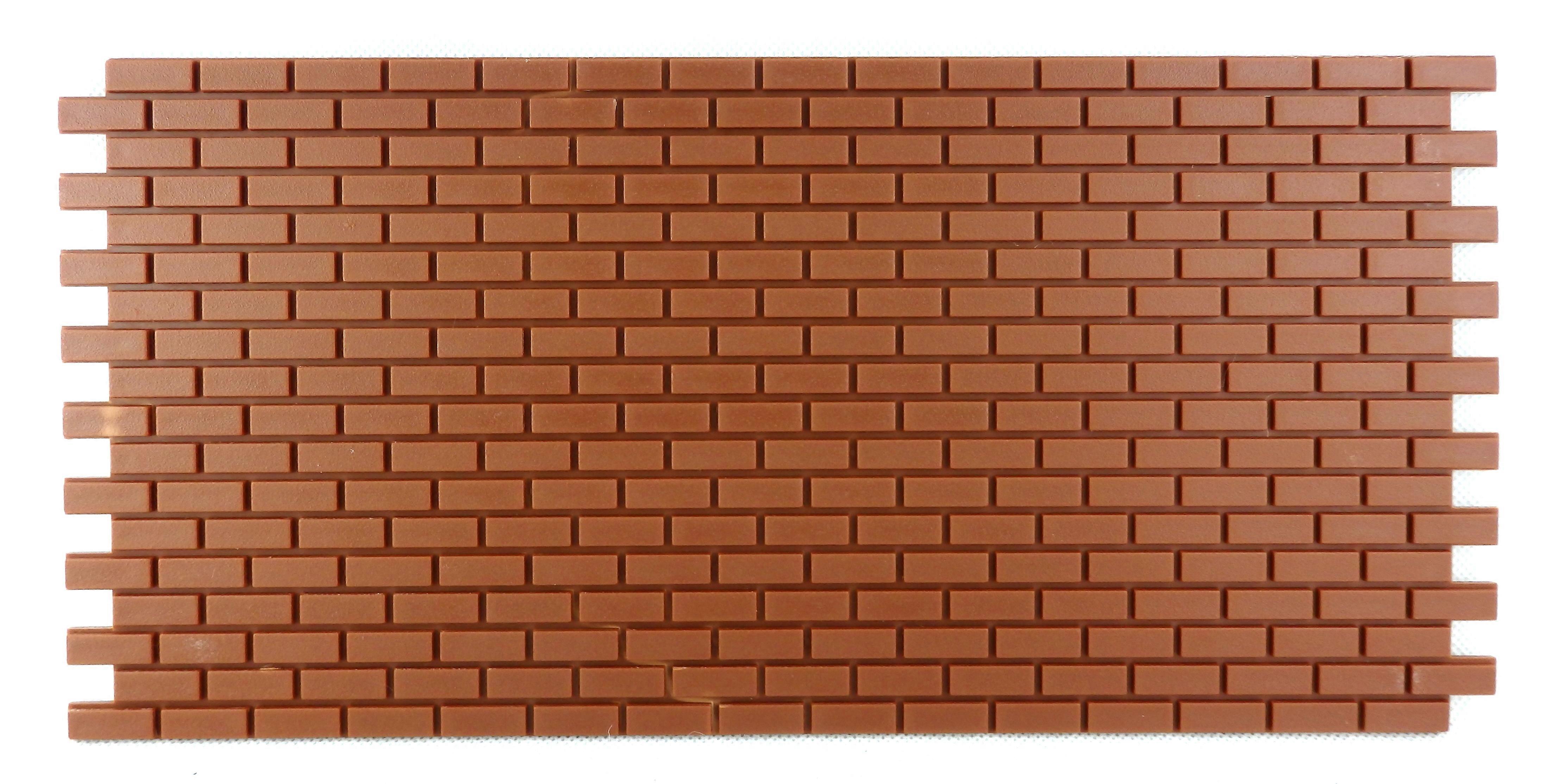 الدمى البيت ورقة من البلاستيك نموذج جدار الطوب بناة مصغرة Diy 1:12 مقياس