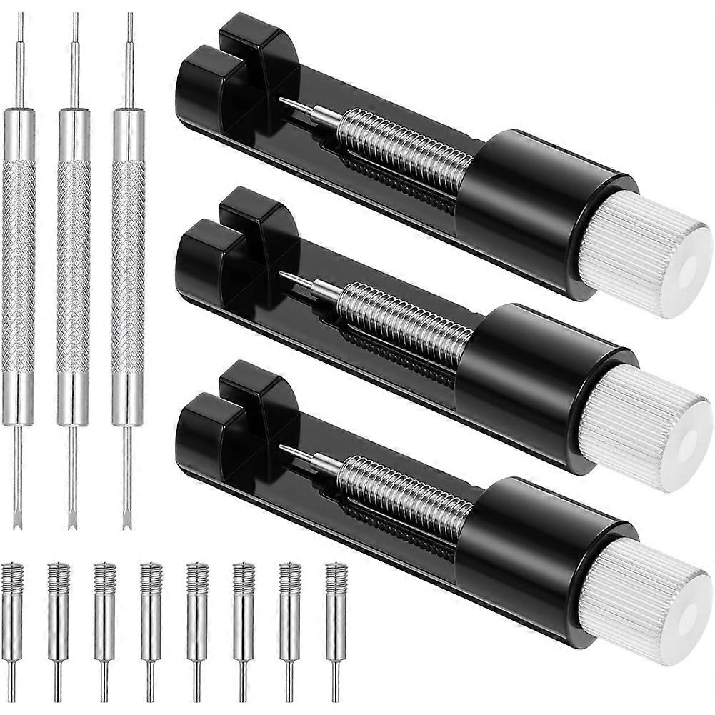 3Pcs Watch Link Removal Kit, Tools to Adjust and Replacement Bracelets Pin Remover for Sizing Strap, Adjuster Watches
