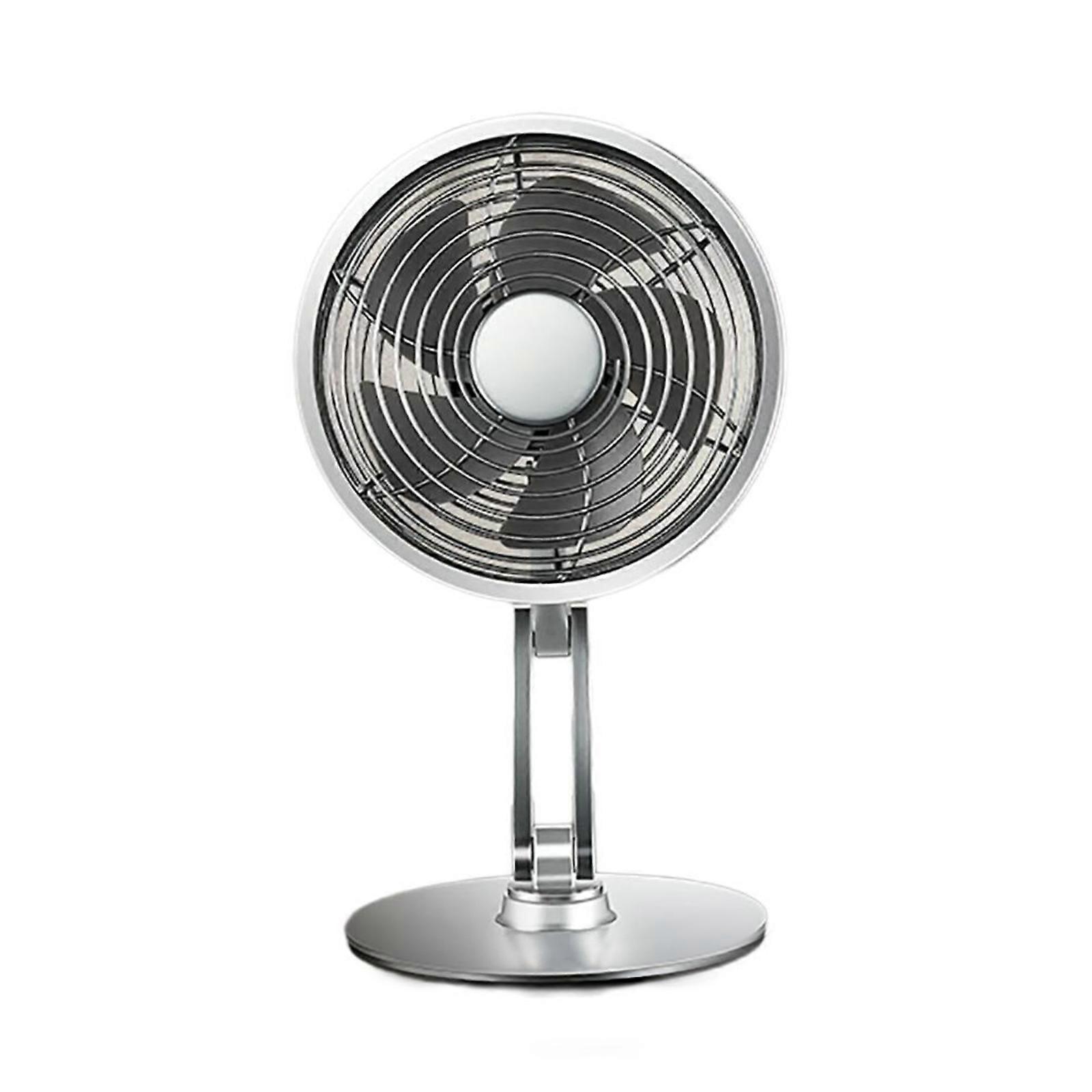 USB Fan,USB Desk Fan 360°Rotatable Quiet Desktop Fan Three-Speed Wind Suitable for Indoor Outdoor Use Small & Light  silver