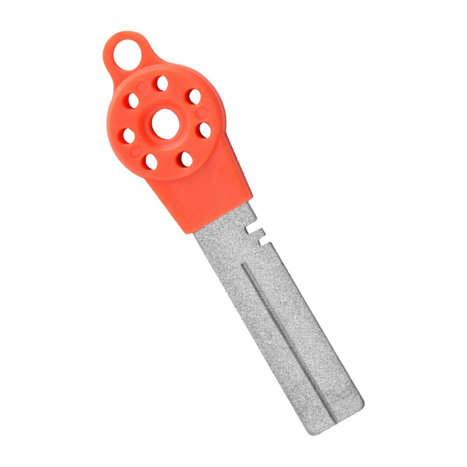 Grinding Tool Portable Fish Hook Hone Practical Fishing Hook Grinding Stone Fish Hook Sharpening Whetstone File  Orange