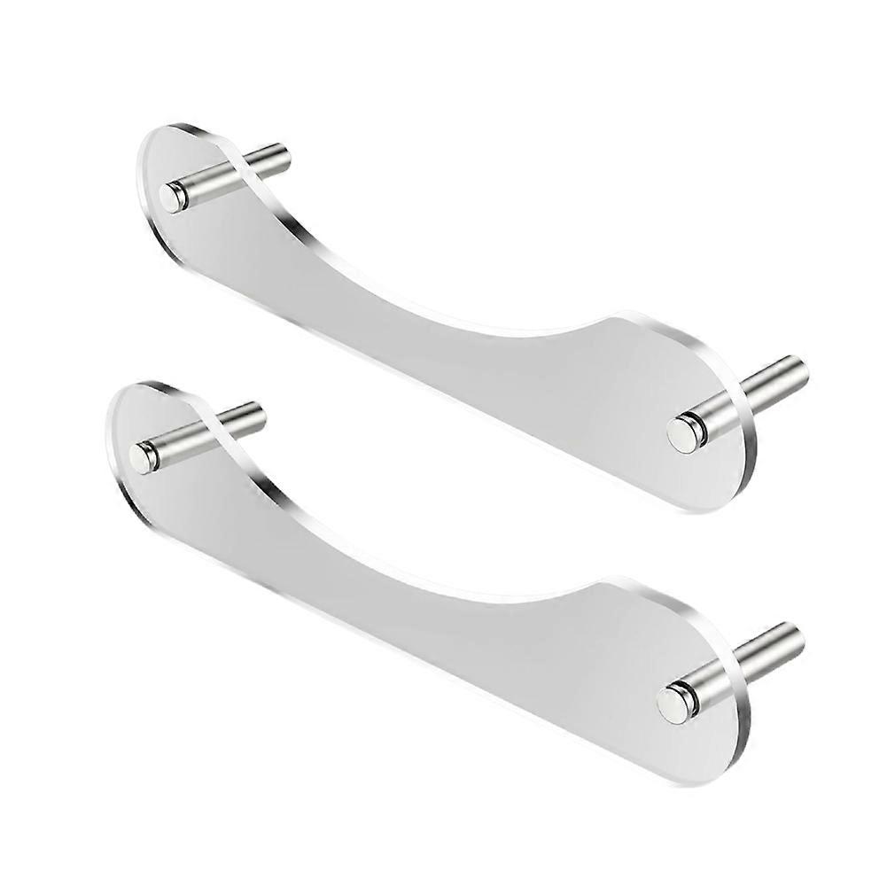 2Pcs Wall Mount Acrylic Hat Rack Organizer for Baseball Caps