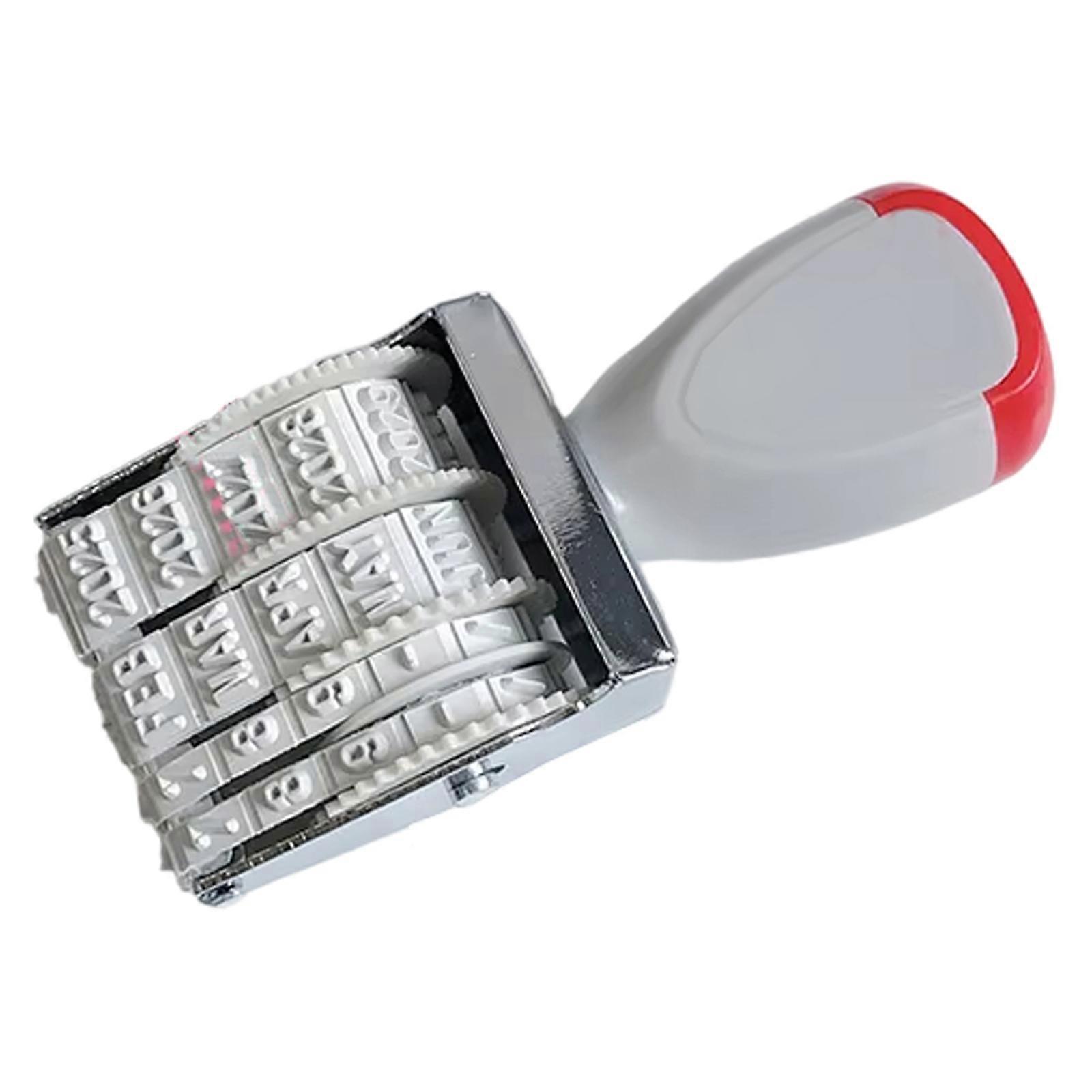 Engelse datumstempel Zakelijke stempel Rolstempel Kantoorstempel Rol Engelse datumstempel Datumstempel Multifunctionele rubberen stempel Veelkleurig