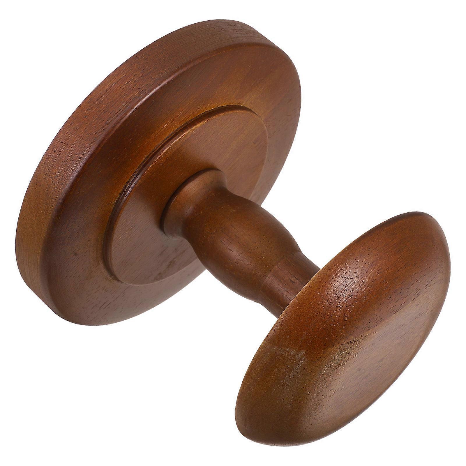 Light Brown Hat Display Stand for Display 4Pcs Wooden Vintage Cap Rack