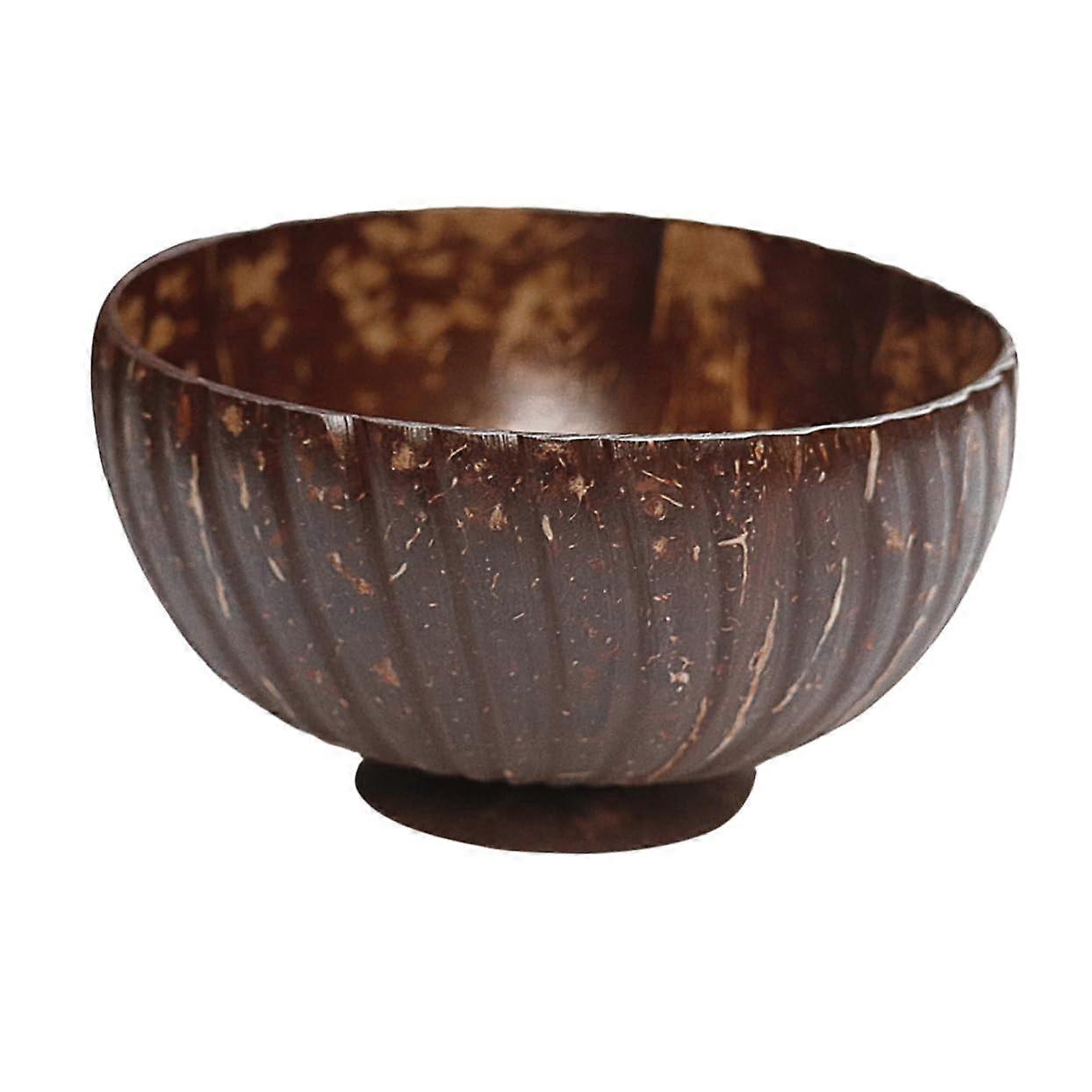 Natural Coconut Shell Salad Bowl EcoFriendly Handmade for Fruits and Salads Durable Serving