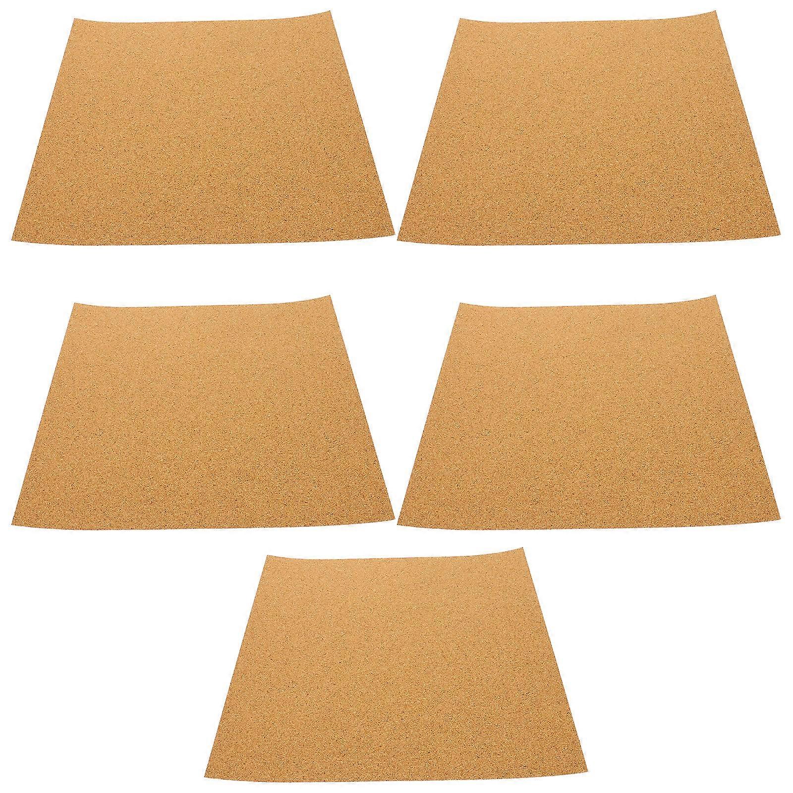 5pcs Decorative Cork Bulletin Board Household Message Board Display