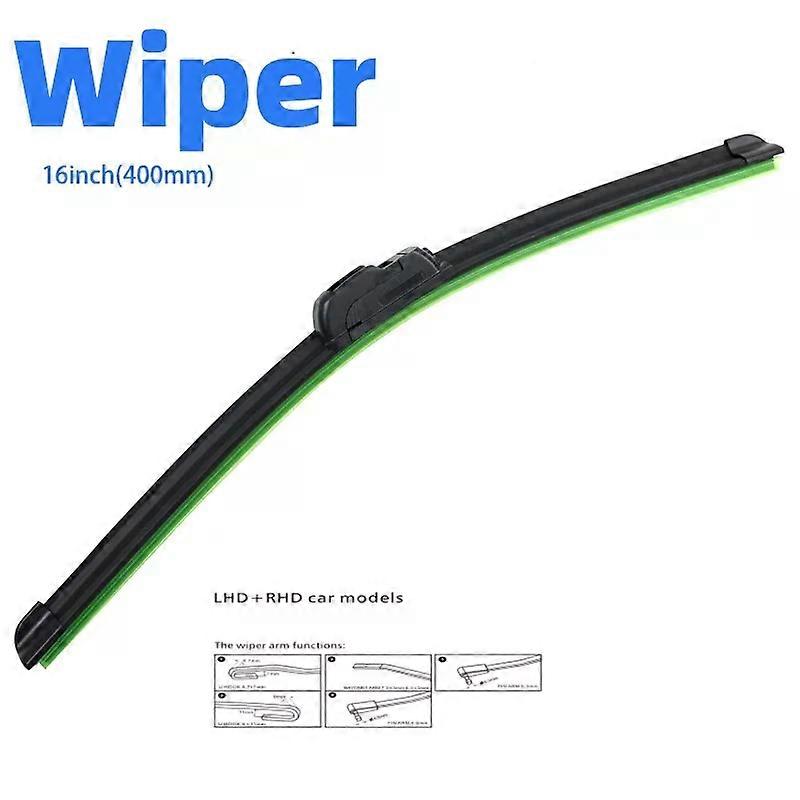 9 Sizes Universal Car Wiper Mute Car Front Windshield Wiper Soft Double Rubber Strip Windshield Windscreen Wipers Accessory
