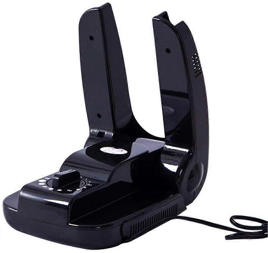 Portable Electric Shoe and Boot Dryer with Timer, Adjustable Folding Rack for Shoes Socks Gloves, 110V/220V, Black