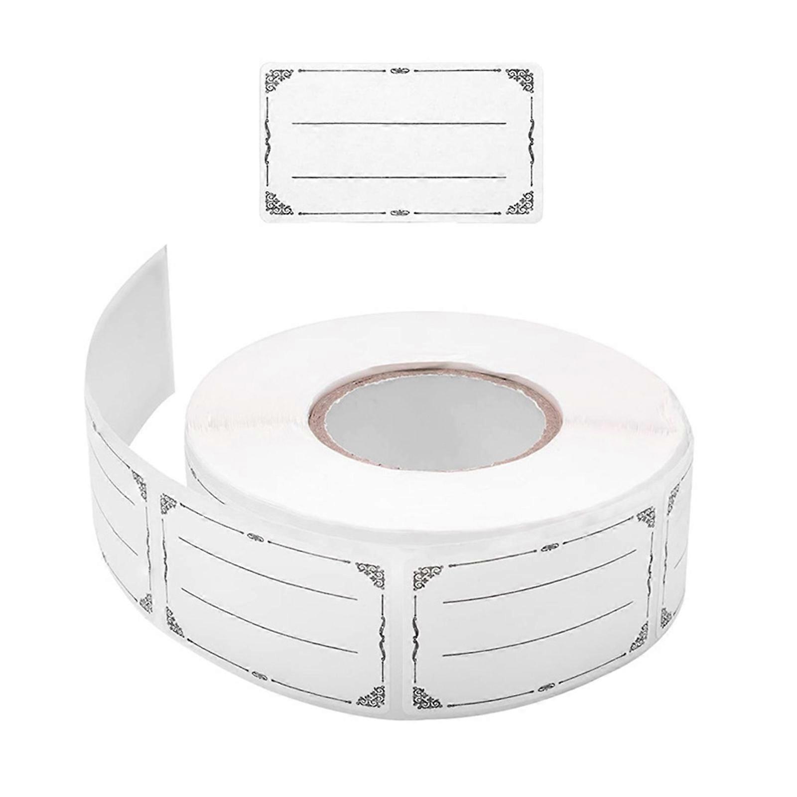 Rouleau de 600 étiquettes adhésives alimentaires pour l'organisation de la cuisine et le marquage des dates de péremption au congélateur. Étiquettes imperméables et multicolores.