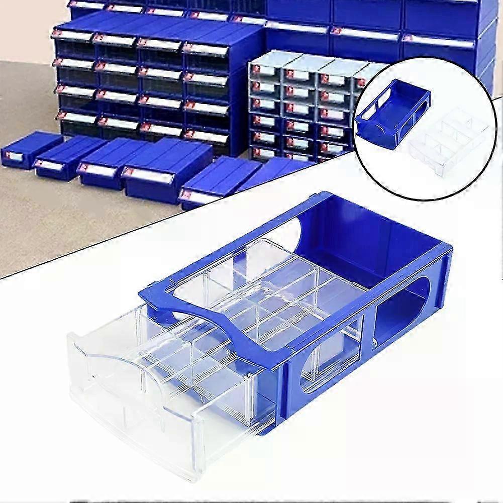 1 Pc Tool Storage Box Hardware Parts Case PE Stackable Plastic Component Screws Toolbox 16*95*4cm For Accessories Organizer