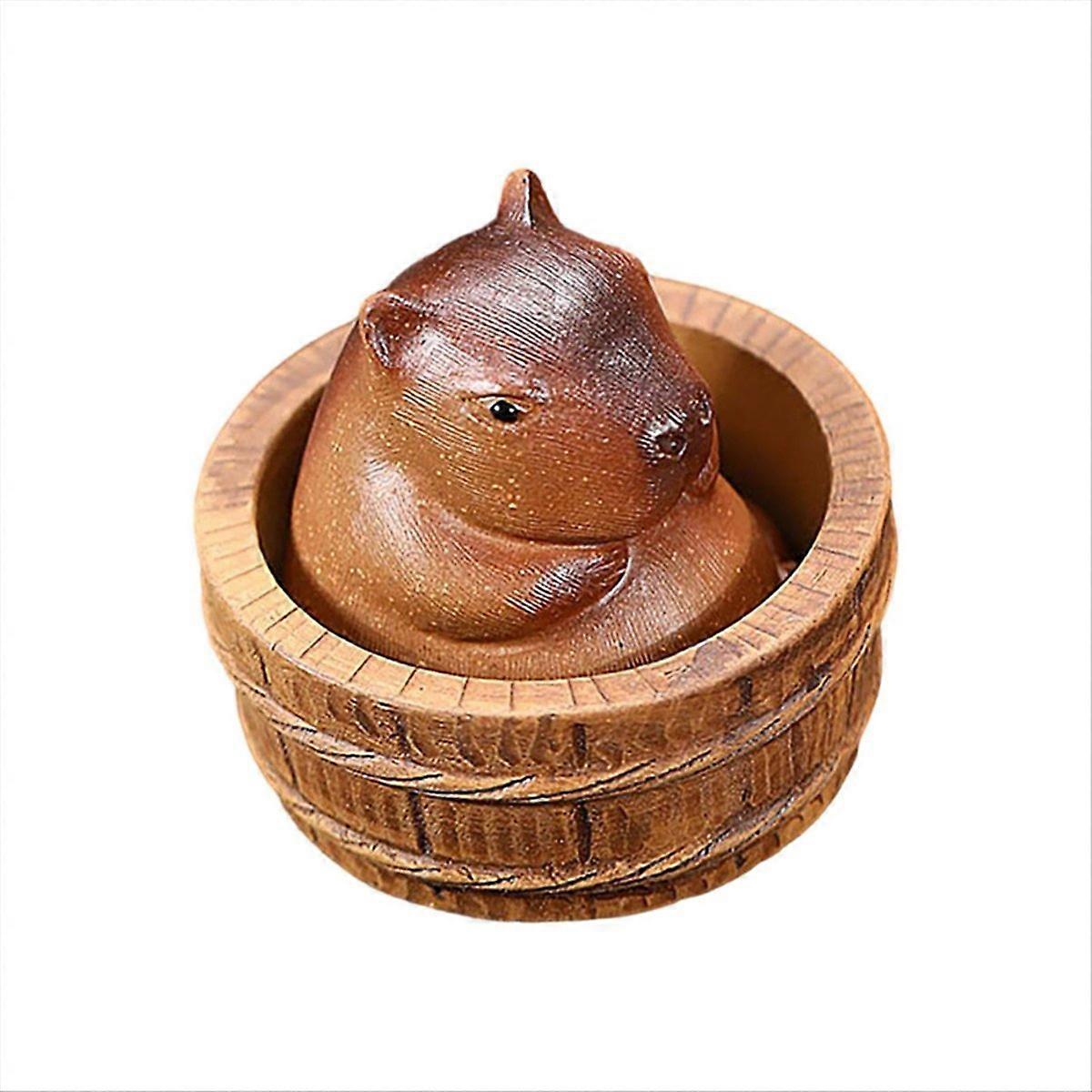 Clay Capybara Mini Tea Pet Figurine KungFu Tea Pet Model
