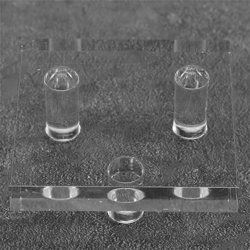 Acrylic 4 PCS Clear Display Easel Stands for Mineral Collectibles,S