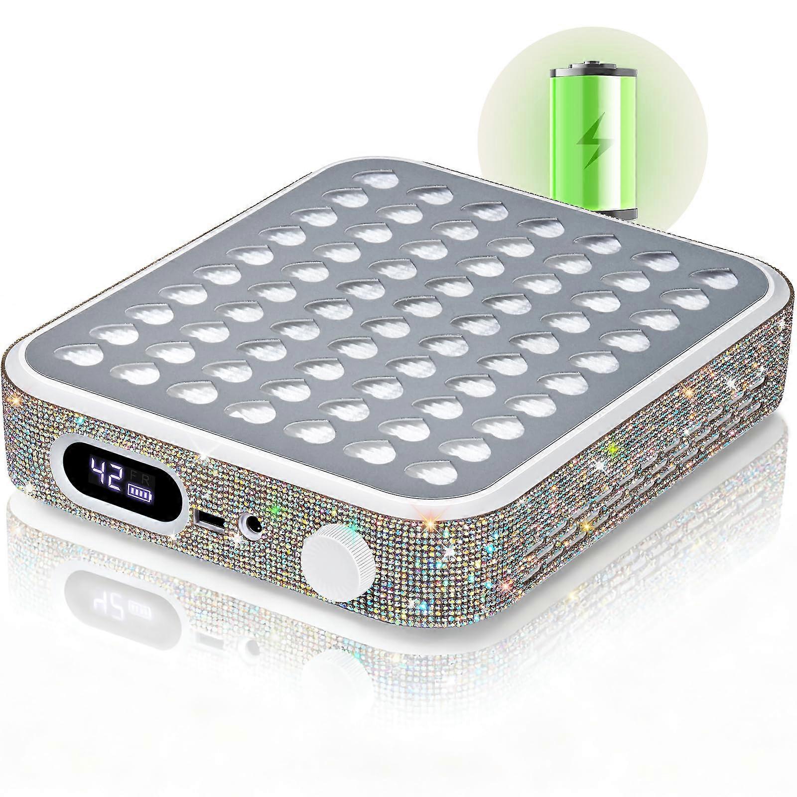 Cordless Rechargeable Nail Dust Collector with Powerful Suction, Low Noise, Reusable Filters for Salon and Home