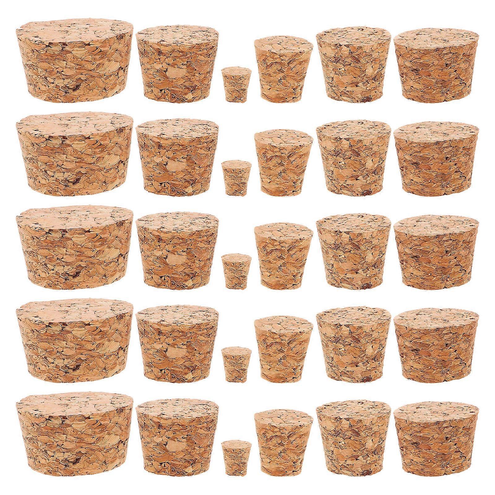 Wooden for Sealing 1Set Cone-Shaped Stoppers