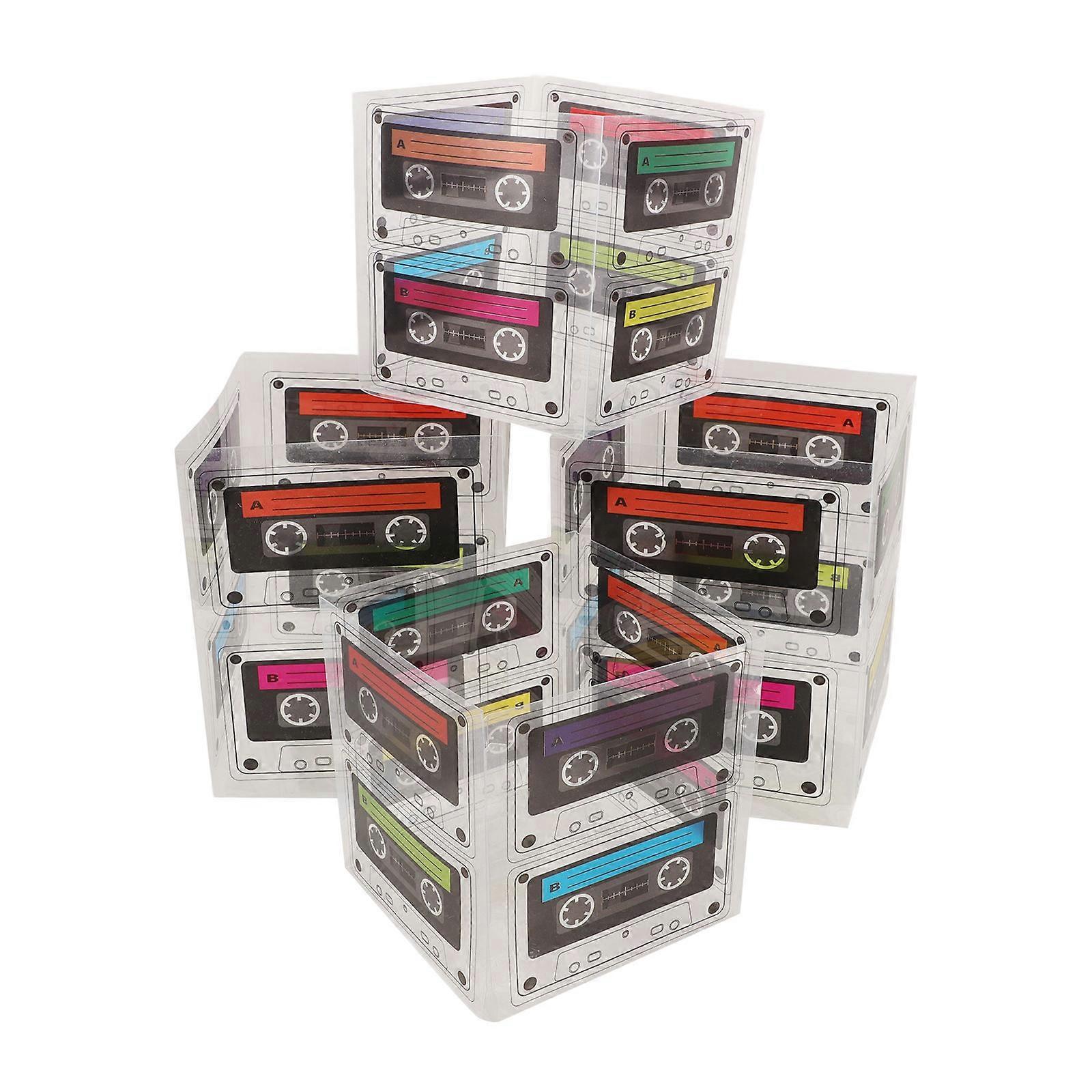 Magnetic Tape Party Decorations for Home Use 4Pcs Plastic Candy Boxes