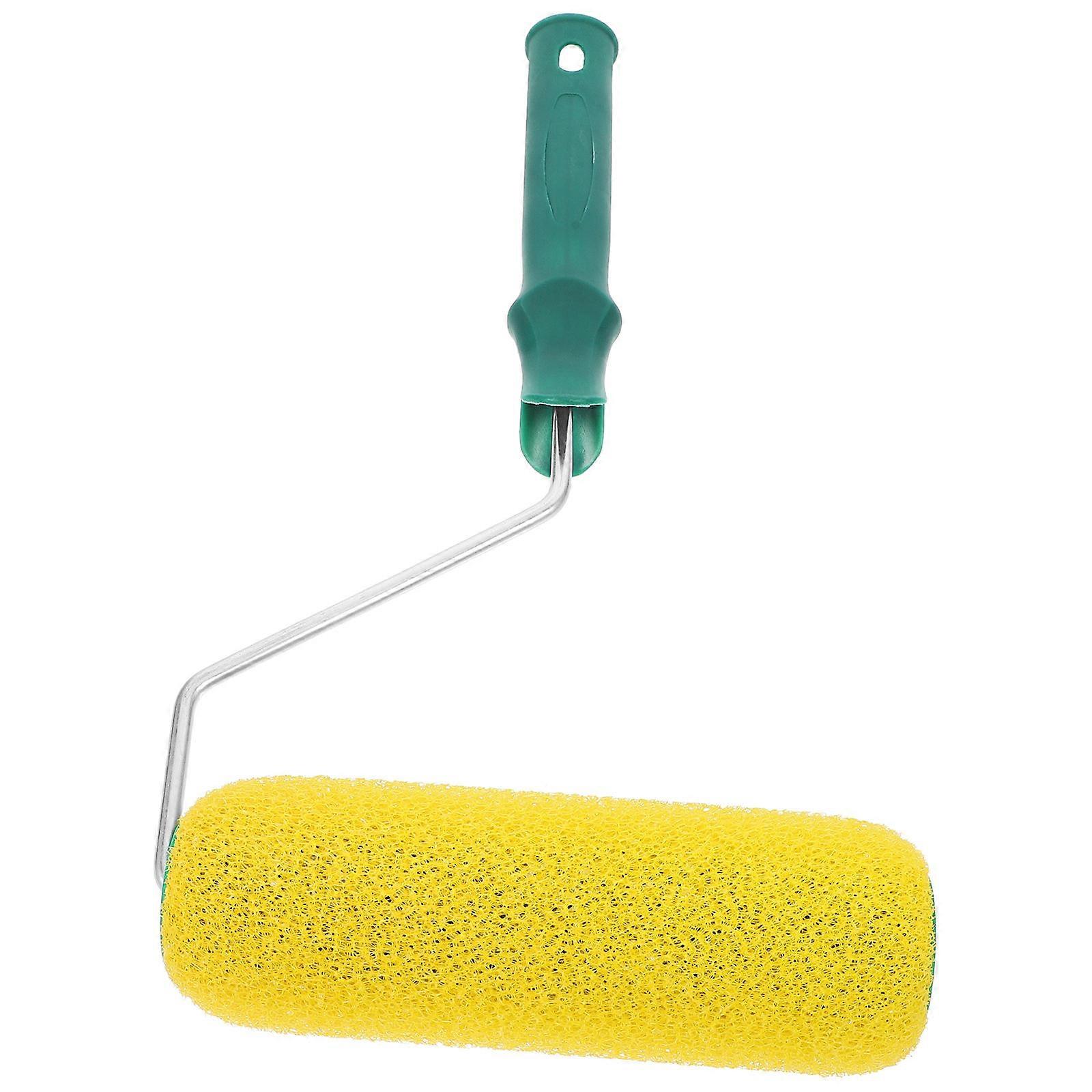 Paint Roller Textured for Wall Painting Yellow ABS Sponge Roller