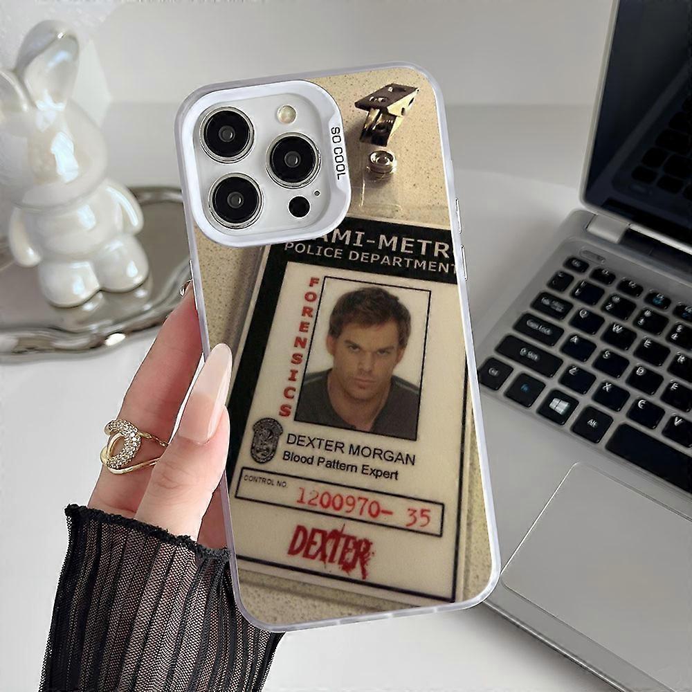 Epc Dexter Morgan Phone Case IMD Phone Case For IPhone 16 15 14 13 12 11 Pro Max Plus Color Silver Cover