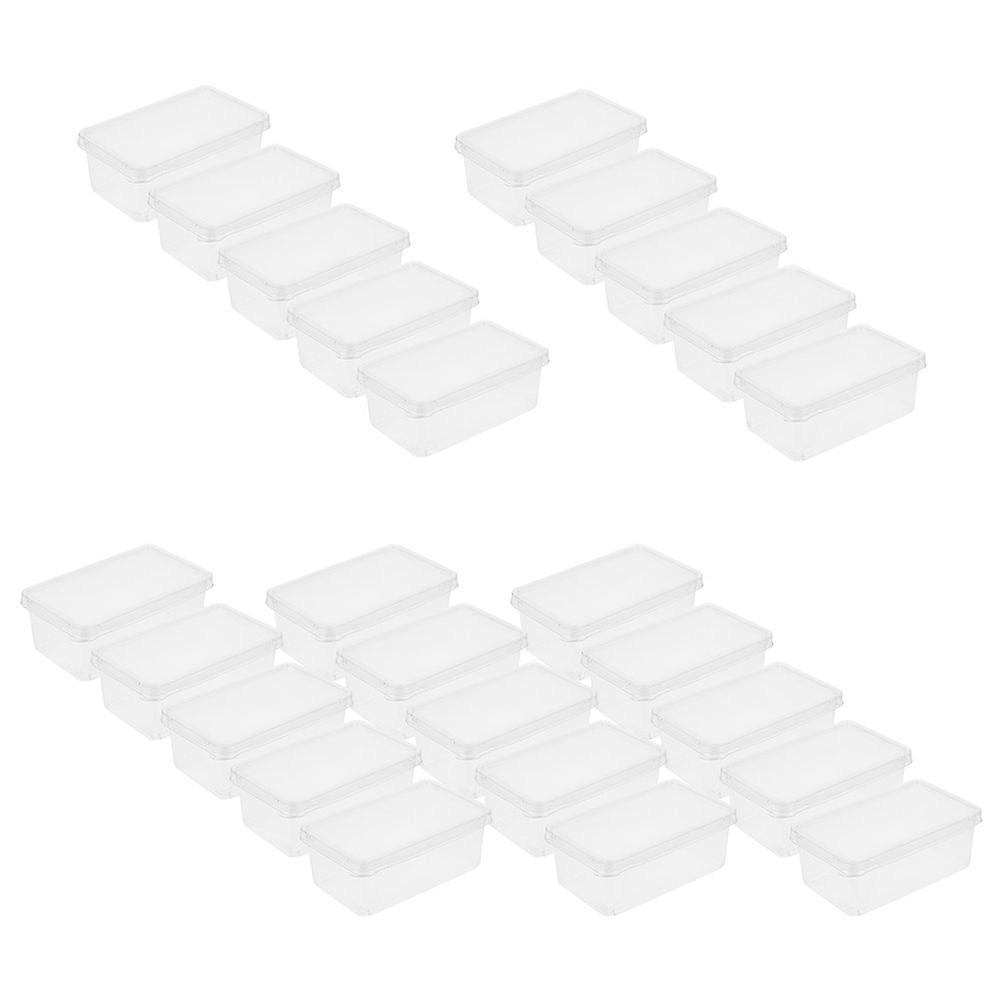 Transparent Clear Cake Container for Home 25Pcs Tiramisu Mousse Boxes