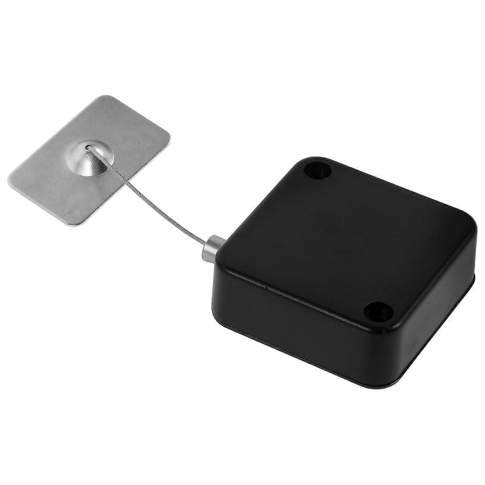 Electronic Cable Lock for Security Retractable Black Metal Plastic