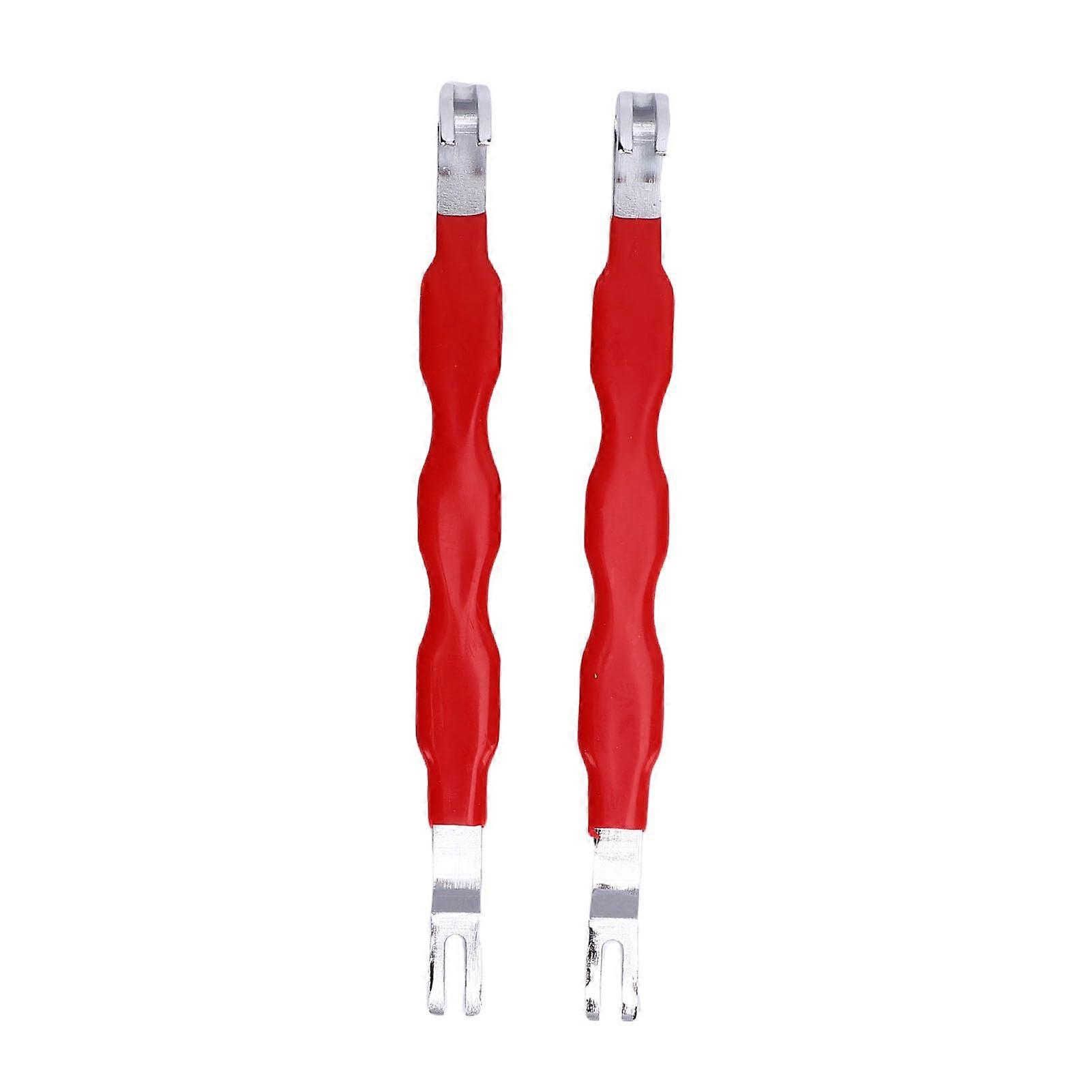 2Pcs Dual Head Automotive Terminal Removal Tool for Damage Electrical Connector Separation, Red