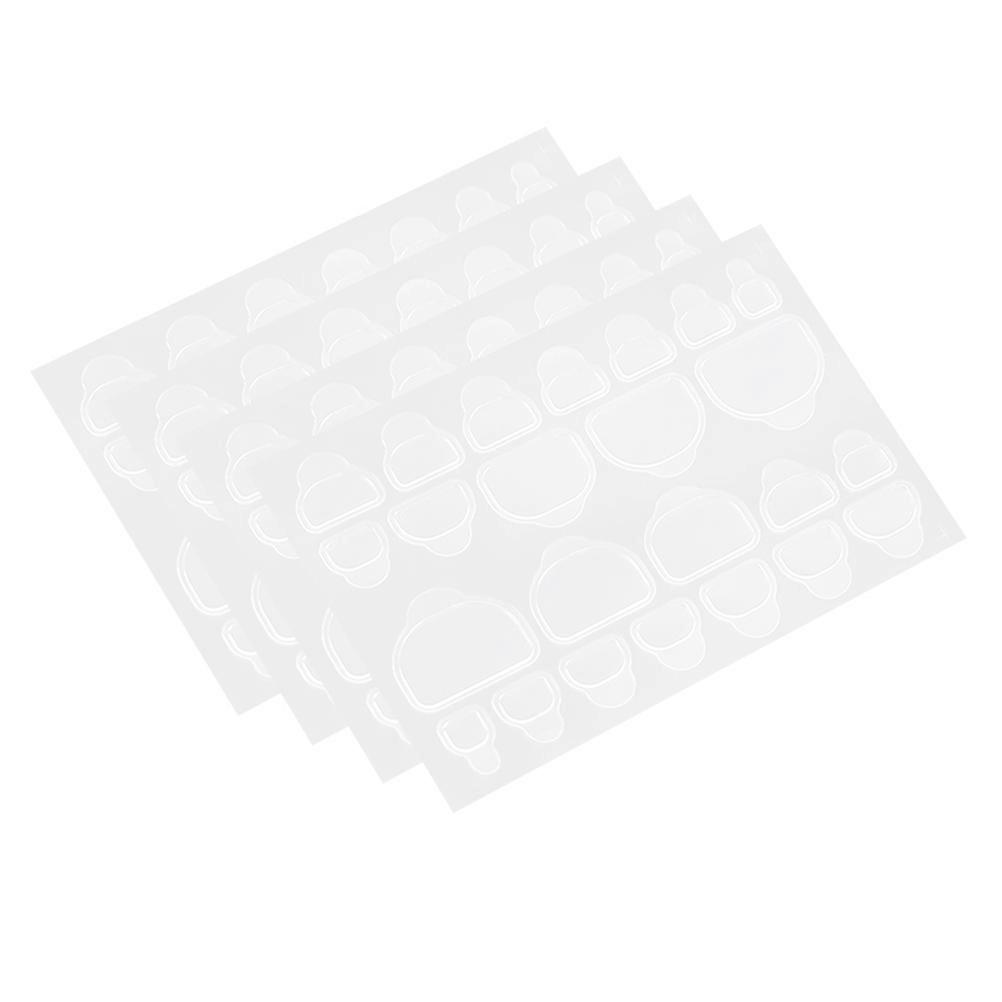 Manicure Tool Nail Tips Transparent Double Side Glue Toe Stickers 30 Sheets
