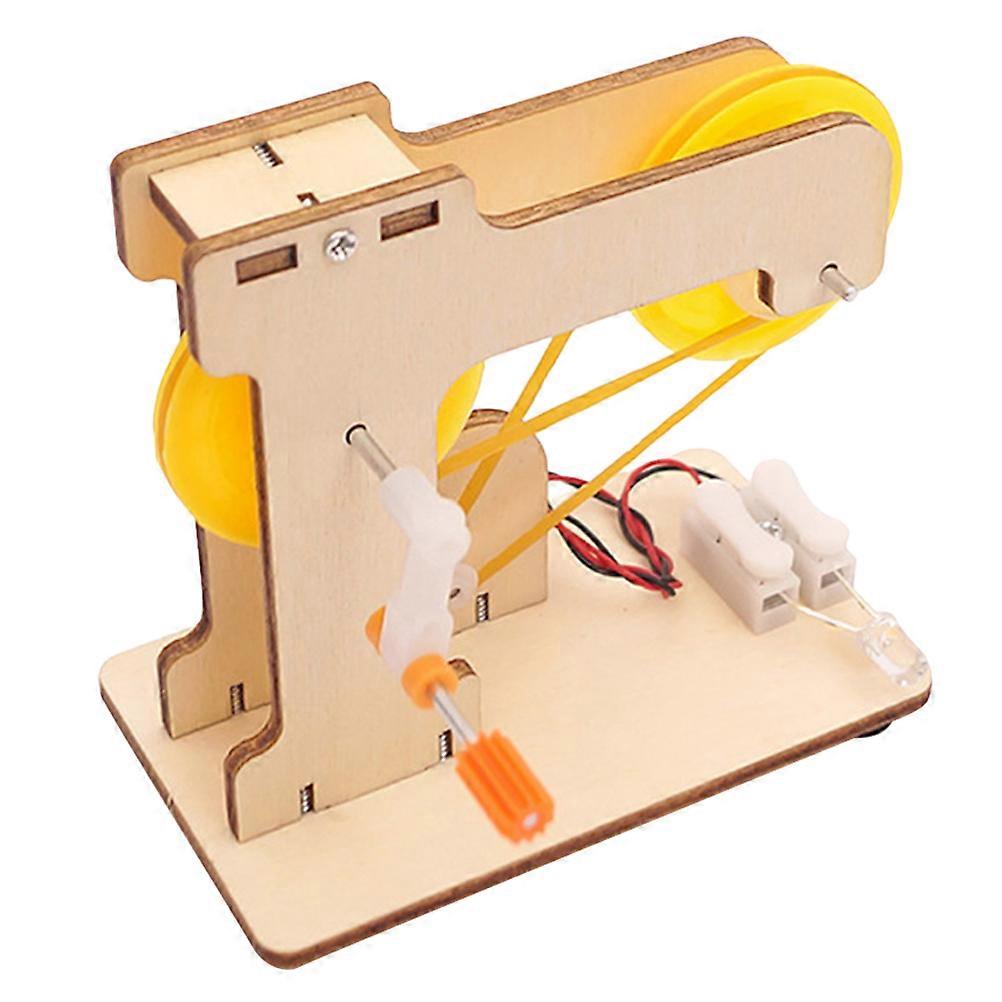 1 Set DIY Electricity Generator Assembly Model Educational Toy Experiment Teaching Model Assorted Color