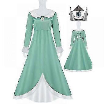Princess Peach Costume,Peach Daisy Rosalina Dress Up Compatible Girls ...
