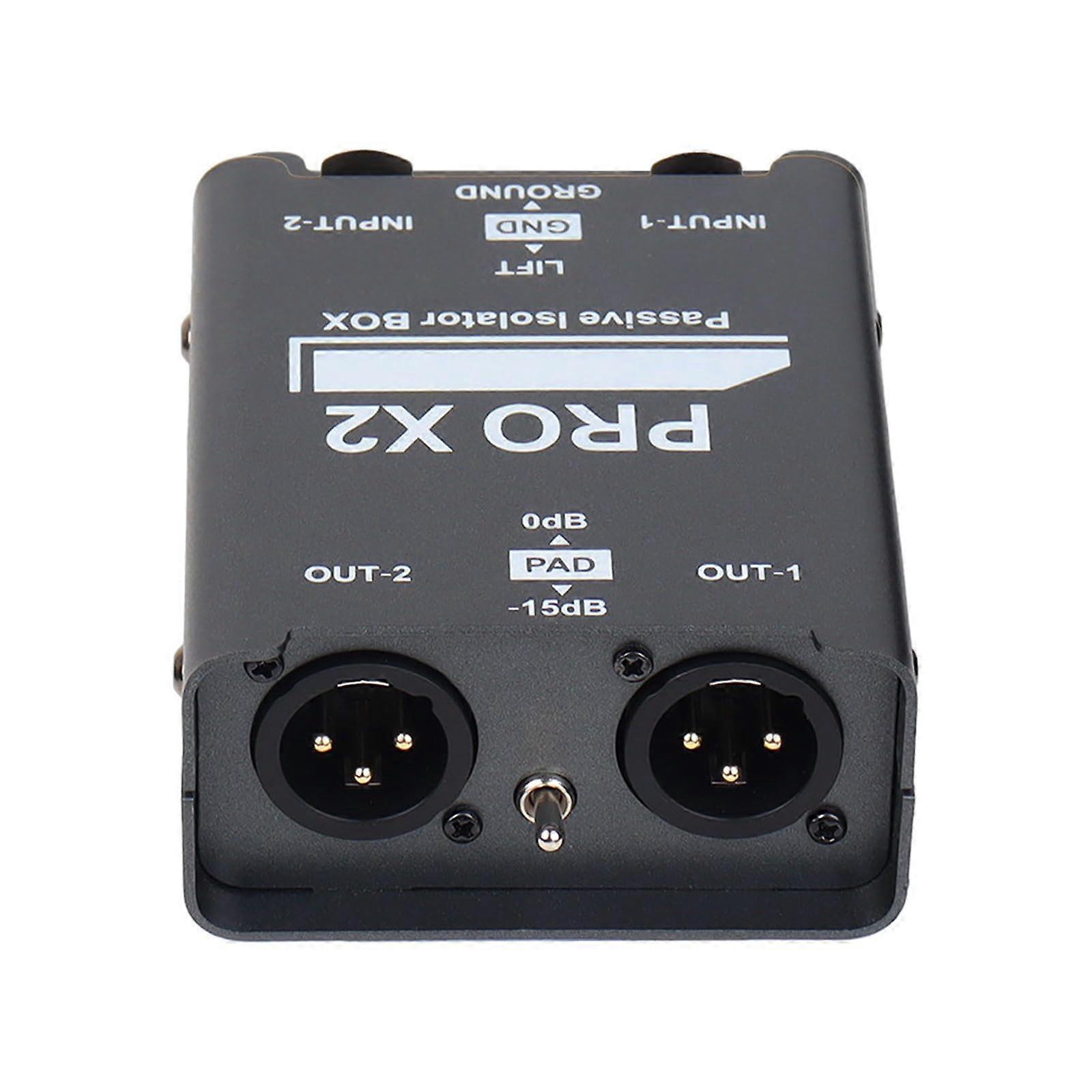 Precise 2CH Auditory Isolator Box Durable Metal Construction for Noise Elimination and Clear Sound Quality