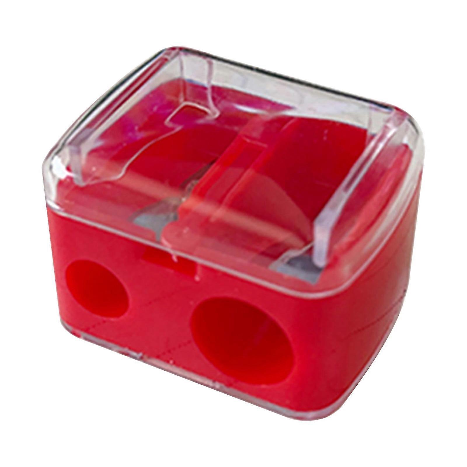 Mouliraty Learning Office Stationery Student Pencil Sharpener Pencil Sharpener Manual Pencil Sharpener Plastic Pencil Sharpener, 4 Colors Available