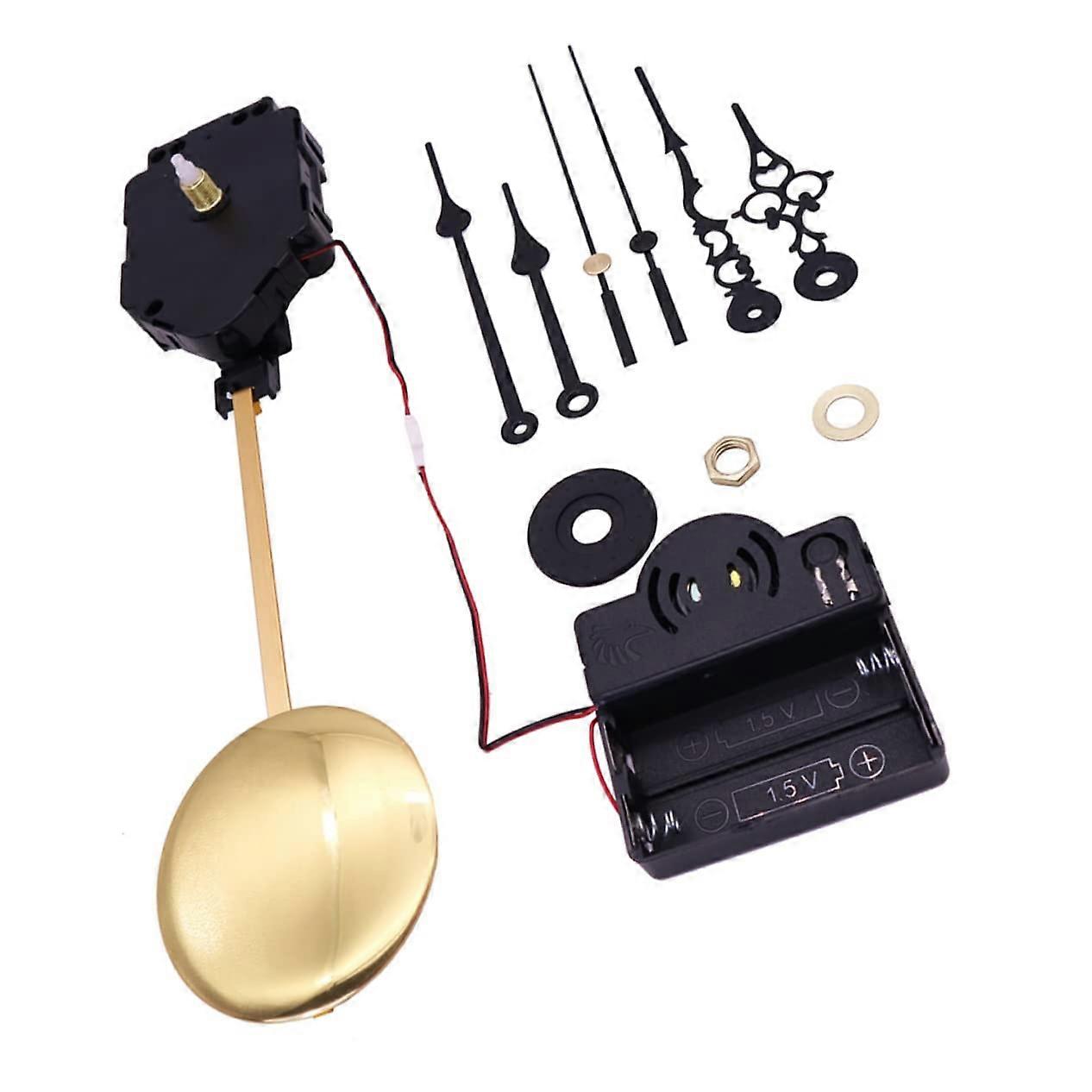 Pendulum Clock Movement Kit with Music Chime, Easy Install DIY  for Cross Stitch Craft