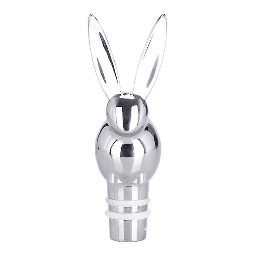 Rabbit Head Shape Bottle Stopper Easter Wine Bottle Plug Zinc Alloy Bottle Stopper