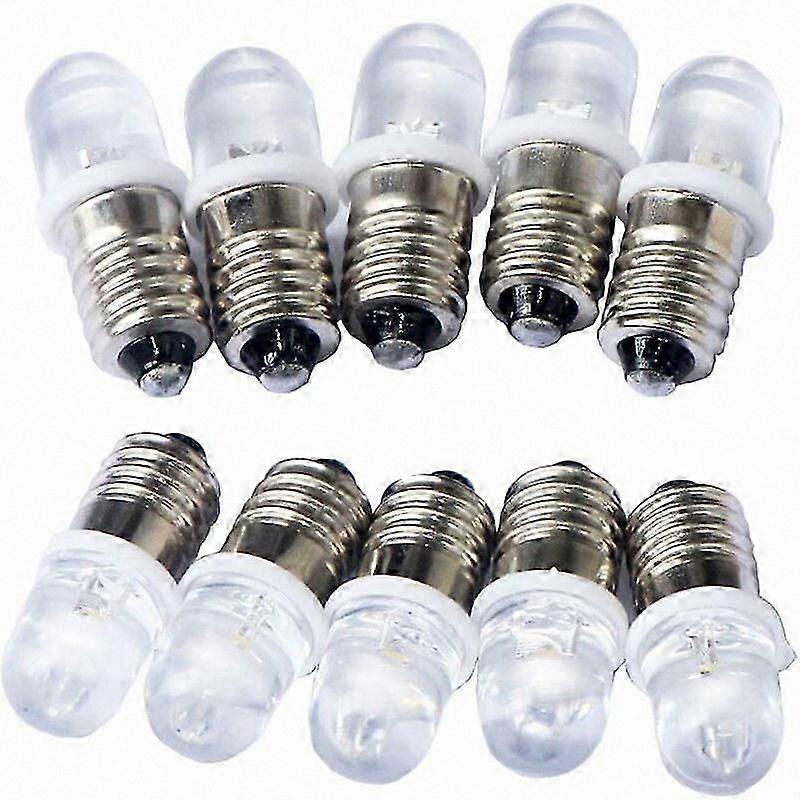 10 Pack E10 12V LED Spot Bulbs Warm White Light