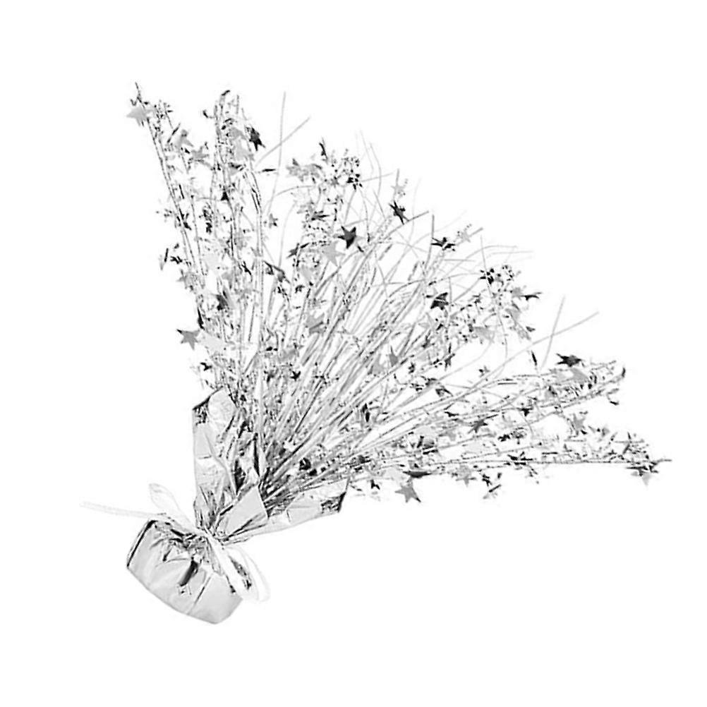 Silver Foil Star Centerpiece for Party Table Decorations Spray
