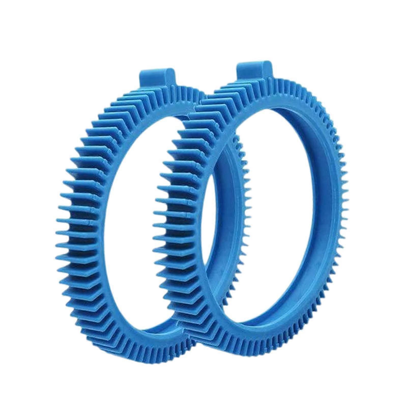 Pool Cleaner Replacement Tires with Humps, WearResistant Rubber, Easy Install for Front Wheels