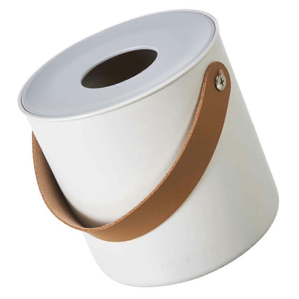 Tissue Holder ABS Tissue Box for Storage 1Pcs Portable Round Roll Paper Box