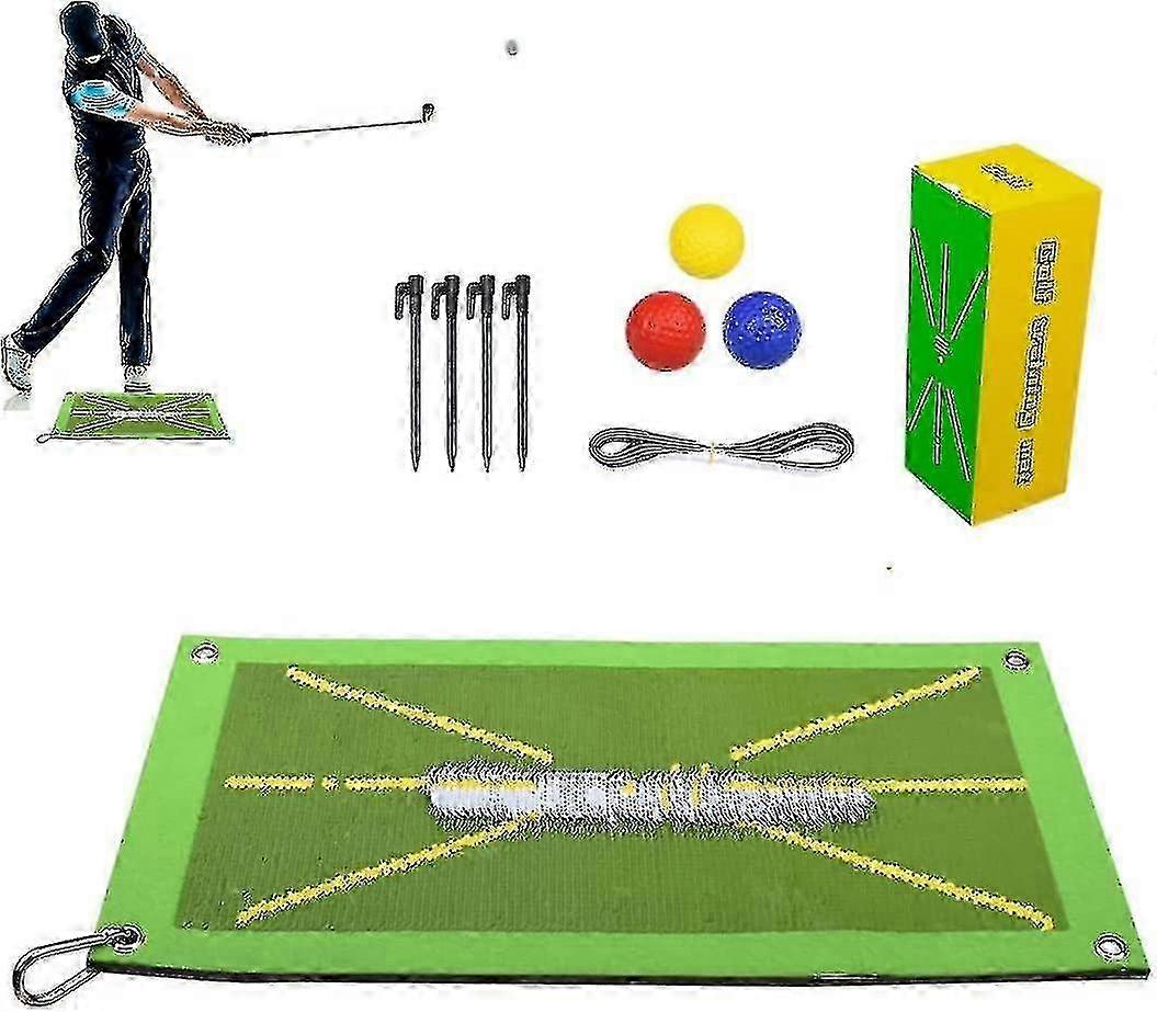 Golf Swing Trajectory Mat Golf Swing Practice Mat Ball Path Checking Mat 25-26