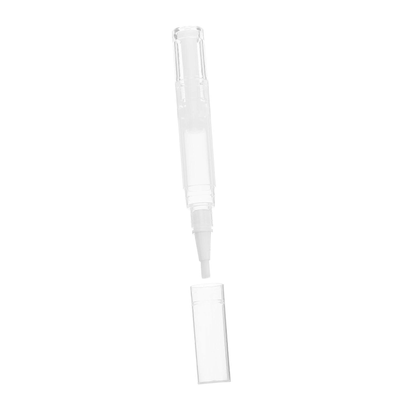 Twist Up Cosmetic Pen Refillable Lip Gloss Applicator with Brush Tip for Oils and Precise Use