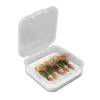 Dry Fly Lure Alloy Steel Hook Fiber Body Longevity for Frequent Use by Fishing Enthusiasts Reliable Experience  Green Hook 10