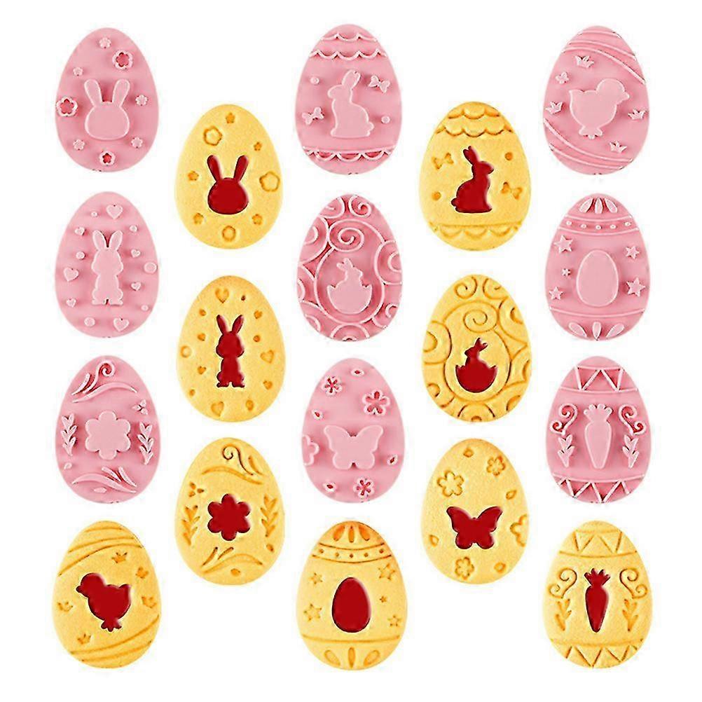 9Pcs Easter Biscuit Mould Set for DIY Baking or Pastries