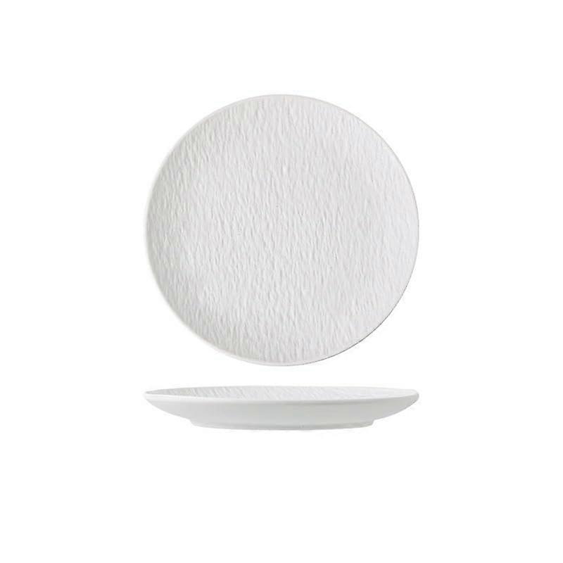 Ceramic Dinner Plates and Serving Tray Set for Snacks, Salads, Steak, Fruit and Dessert