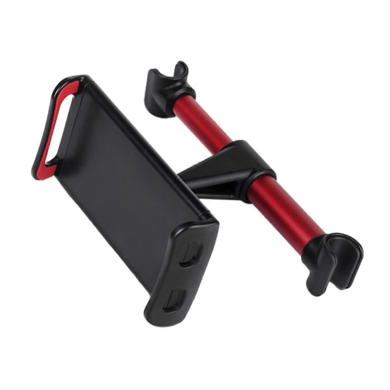 Car Headrest Phone Holder and Back Seat Tablet Mount with Adjustable Width and Stable Design, Red