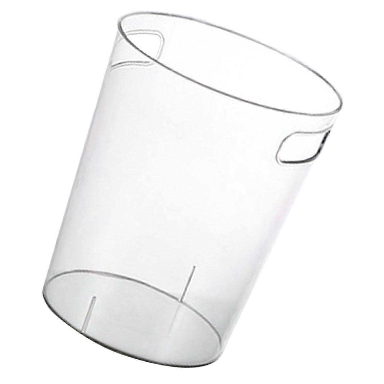 Trash Can with Handle SpaceSaving Durable Rubbish Bin for Kitchen Office and Small Spaces