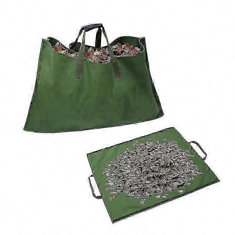 Waterproof Canvas Leaf Bag with Storage Function for Garden and Lawn Waste Management