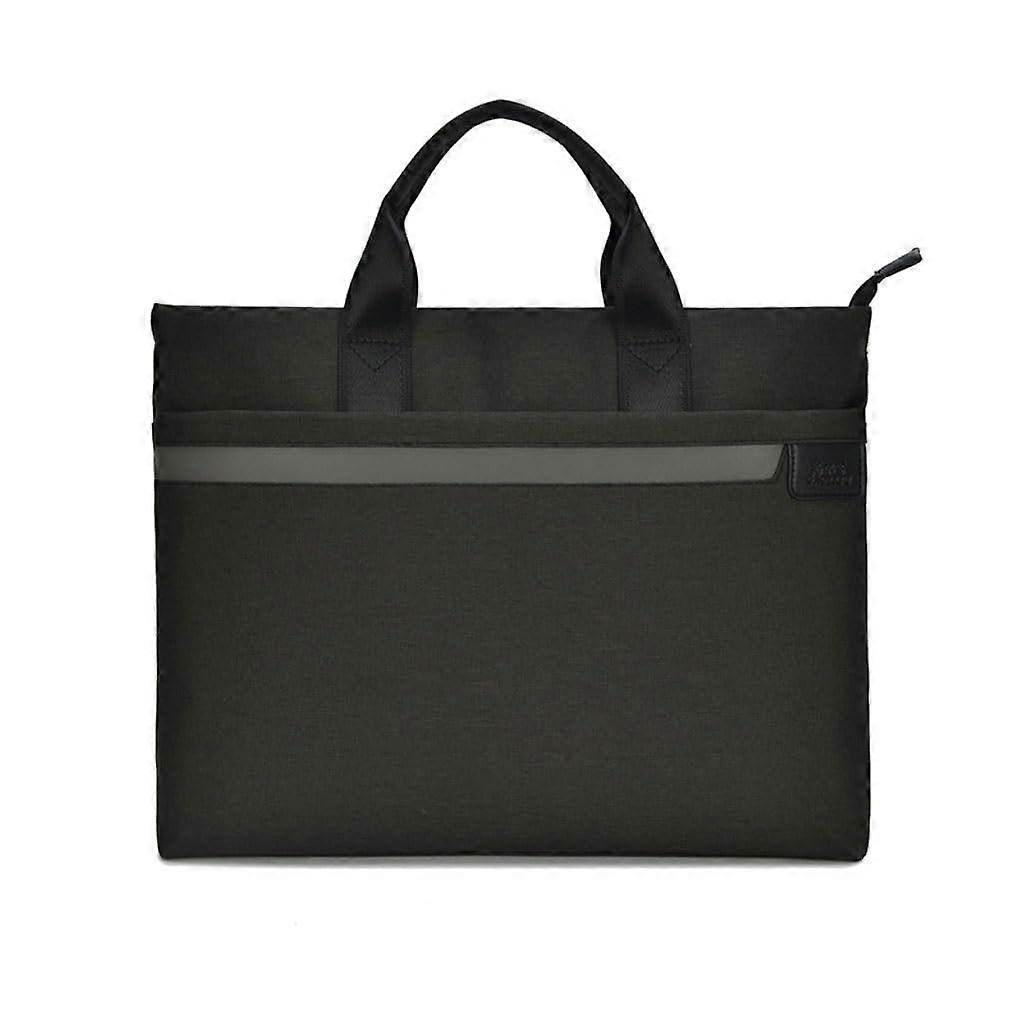 Laptop Briefcase 15 Inch Large Capacity Layered Office Document Bag with Durable Handle