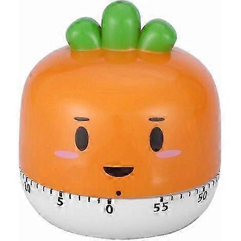 Kitchen Timer, Manual Mechanical Vegetable Shaped Timer Kitchen Timer Battery-Free Yellow