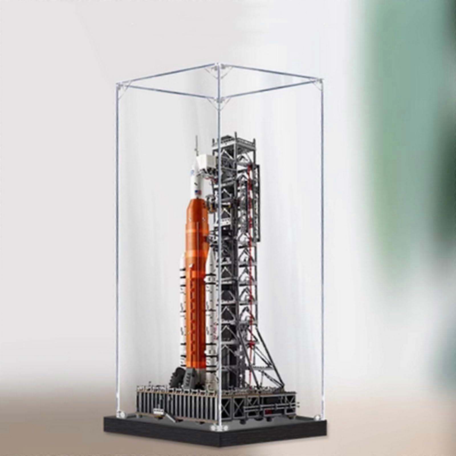 Acrylic Display Case for  10341 Artemis Rocket, Dustproof Clear Protection with UV Resistance